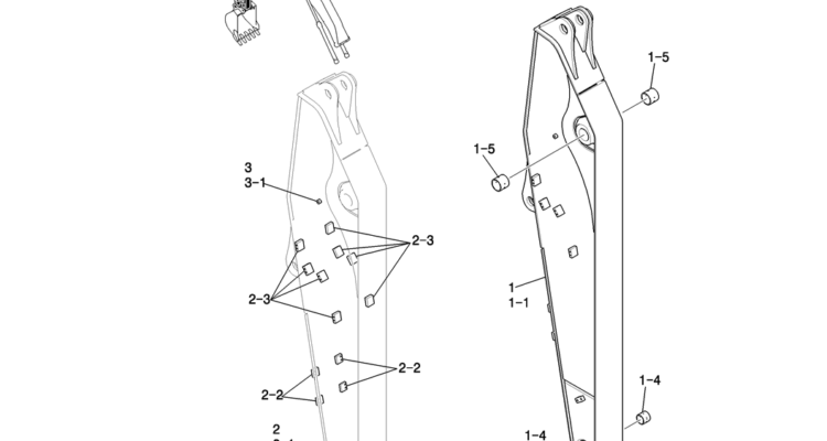 867 01 1 ARM ASSY, LONG 3.5M (10FT 6IN)