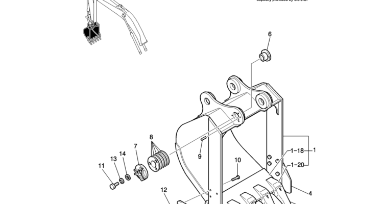 930-01-1 BUCKET ASSY, 0. 51M3-Kobelco SK200-8 SK210LC-8 SK210D-8 Excavator Parts Number Electronic Catalog EPC Manuals