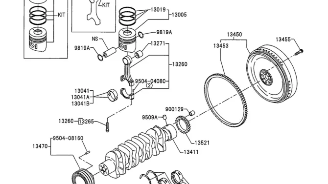 ENG-03-2 MAIN MOVING PARTS HINO J05E ENGINE-Kobelco SK200-8 SK210LC-8 SK210D-8 Excavator Parts Number Electronic Catalog EPC Manuals