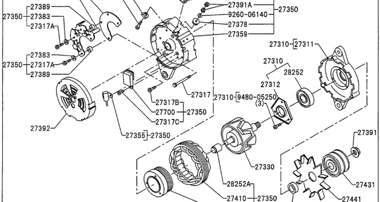 ENG-16-1 ALTERNATOR HINO J05E-TG-Kobelco SK200-8 SK210LC-8 SK210D-8 Excavator Parts Number Electronic Catalog EPC Manuals