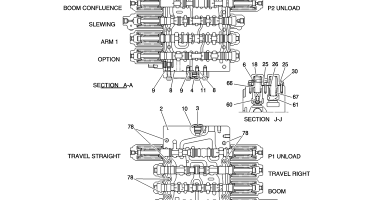 HC001-01-2 VALVE ASSY, CONTROL-Kobelco SK200-8 SK210LC-8 SK210D-8 Excavator Parts Number Electronic Catalog EPC Manuals