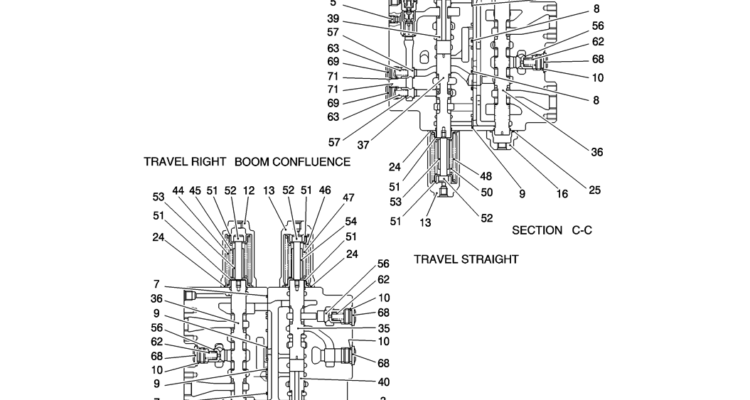 HC001-01-3 VALVE ASSY, CONTROL-Kobelco SK200-8 SK210LC-8 SK210D-8 Excavator Parts Number Electronic Catalog EPC Manuals