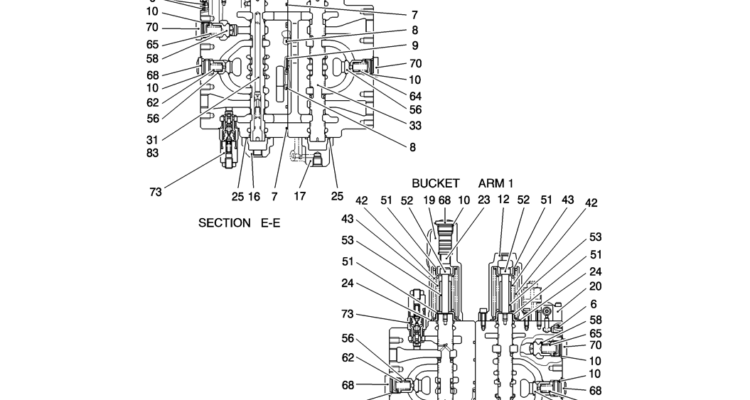 HC001-01-4 VALVE ASSY, CONTROL-Kobelco SK200-8 SK210LC-8 SK210D-8 Excavator Parts Number Electronic Catalog EPC Manuals