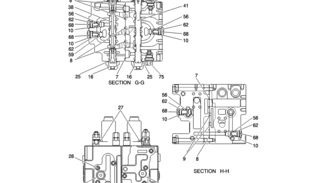 HC001-01-5 VALVE ASSY, CONTROL-Kobelco SK200-8 SK210LC-8 SK210D-8 Excavator Parts Number Electronic Catalog EPC Manuals