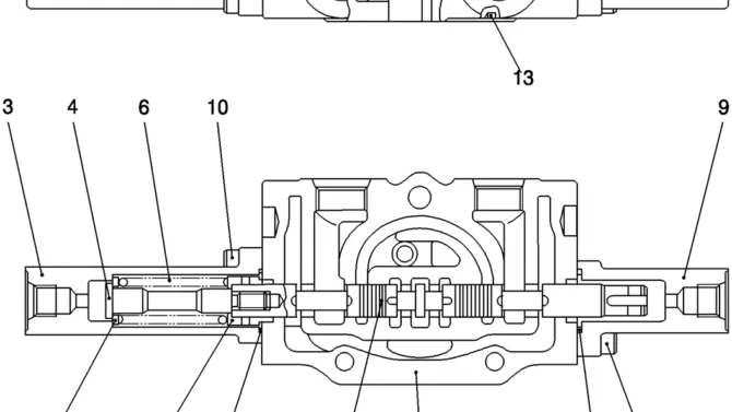 HC121-01-1 SECTION ASSY, SPOOL-Kobelco SK200-8 SK210LC-8 SK210D-8 Excavator Parts Number Electronic Catalog EPC Manuals