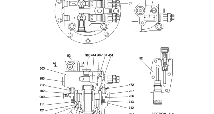 HC300-01-1 MOTOR ASSY (SWING)-Kobelco SK200-8 SK210LC-8 SK210D-8 Excavator Parts Number Electronic Catalog EPC Manuals