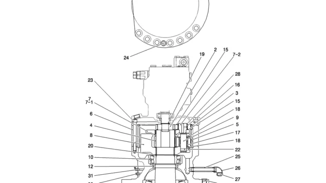 HC310-01-1 REDUCTION ASSY (SWING)-Kobelco SK200-8 SK210LC-8 SK210D-8 Excavator Parts Number Electronic Catalog EPC Manuals
