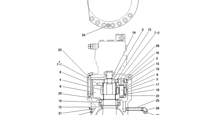 HC310-01-1 REDUCTION ASSY (SWING)-Kobelco SK200-8 SK210LC-8 SK210D-8 Excavator Parts Number Electronic Catalog EPC Manuals