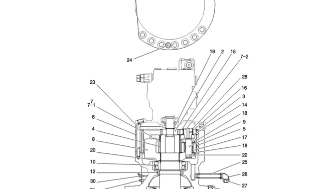 HC311-01-1 REDUCTION ASSY (SWING)-Kobelco SK200-8 SK210LC-8 SK210D-8 Excavator Parts Number Electronic Catalog EPC Manuals