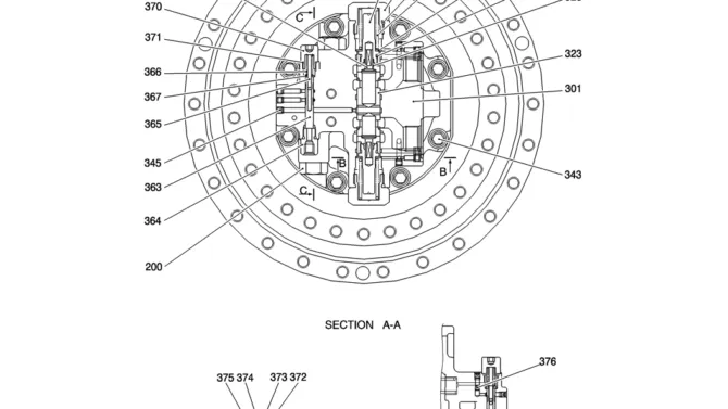 HC370-01-2(2) MOTOR ASSY (PROPELLING)-Kobelco SK200-8 SK210LC-8 SK210D-8 Excavator Parts Number Electronic Catalog EPC Manuals