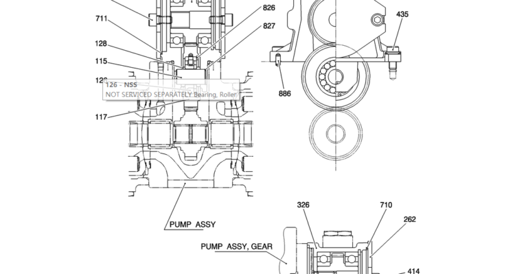 HC525 01 1 CASE ASSY, GEAR