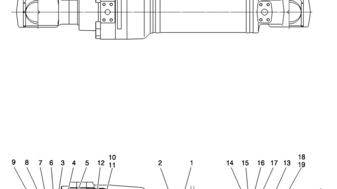 HC782-50-1 CYLINDER ASSY (CLAMP ARM)-Kobelco SK200-8 SK210LC-8 SK210D-8 Excavator Parts Number Electronic Catalog EPC Manuals