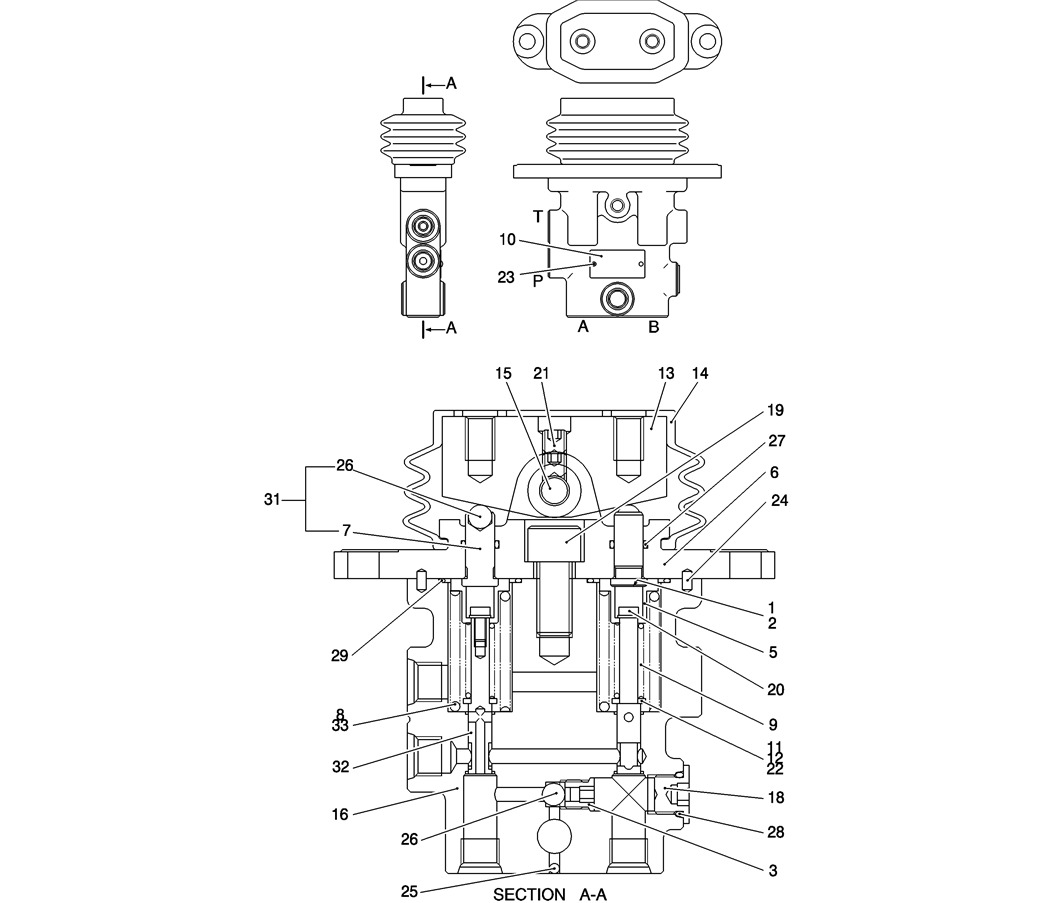 HC825-01-1 VALVE ASSY, PILOT-Kobelco SK200-8 SK210LC-8 SK210D-8 Excavator Parts Number Electronic Catalog EPC Manuals