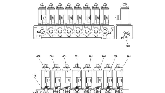 HC850-01-1 VALVE ASSY, SOLENOID-Kobelco SK200-8 SK210LC-8 SK210D-8 Excavator Parts Number Electronic Catalog EPC Manuals