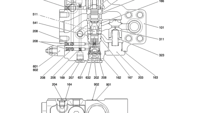 HC901-01-1 VALVE ASSY, HOLDING-Kobelco SK200-8 SK210LC-8 SK210D-8 Excavator Parts Number Electronic Catalog EPC Manuals