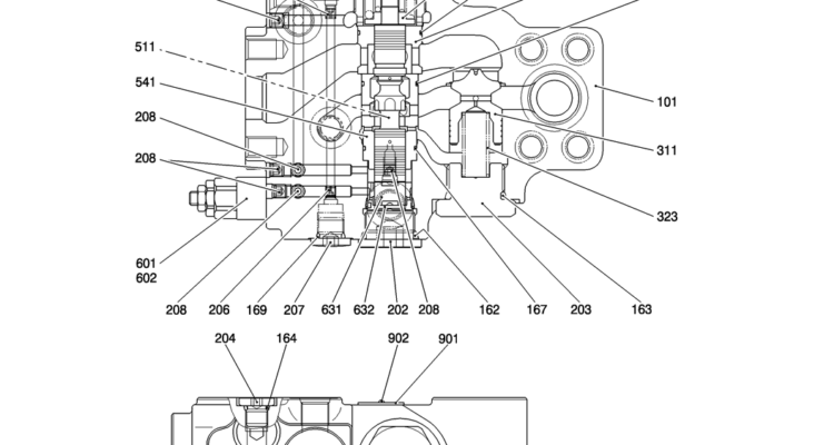 HC901-01-1 VALVE ASSY, HOLDING-Kobelco SK200-8 SK210LC-8 SK210D-8 Excavator Parts Number Electronic Catalog EPC Manuals