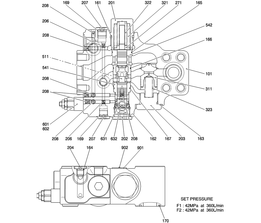 HC901-01-1 VALVE ASSY, HOLDING-Kobelco SK200-8 SK210LC-8 SK210D-8 Excavator Parts Number Electronic Catalog EPC Manuals