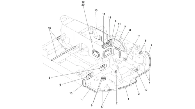 01-002(01) FRAME GROUP, UPPER-Kobelco SK80MSR SK80CS-2 SK80CS-1E SK80 Excavator Parts Number Electronic Catalog EPC Manuals