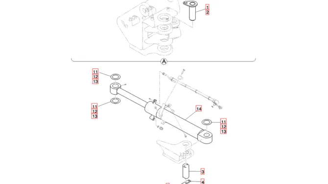 01-004(01) CYLINDER INSTALLATION-Kobelco SK80MSR SK80CS-2 SK80CS-1E SK80 Excavator Parts Number Electronic Catalog EPC Manuals
