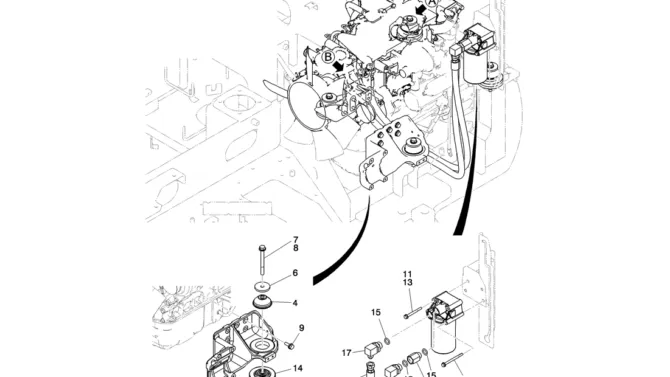01-005(01) ENGINE INSTALLATION-Kobelco SK80MSR SK80CS-2 SK80CS-1E SK80 Excavator Parts Number Electronic Catalog EPC Manuals