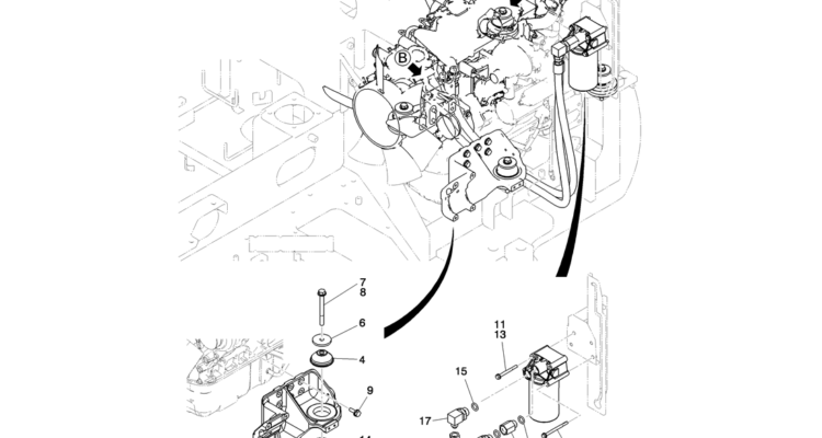 01-005(01) ENGINE INSTALLATION-Kobelco SK80MSR SK80CS-2 SK80CS-1E SK80 Excavator Parts Number Electronic Catalog EPC Manuals