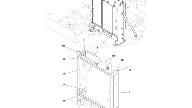 01-007(01) RADIATOR INSTALLATION-Kobelco SK80MSR SK80CS-2 SK80CS-1E SK80 Excavator Parts Number Electronic Catalog EPC Manuals