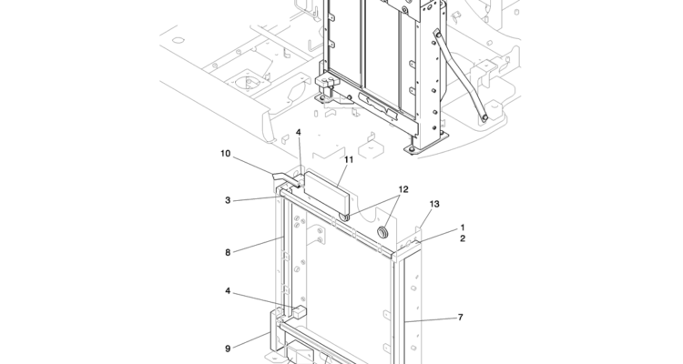 01-007(01) RADIATOR INSTALLATION-Kobelco SK80MSR SK80CS-2 SK80CS-1E SK80 Excavator Parts Number Electronic Catalog EPC Manuals