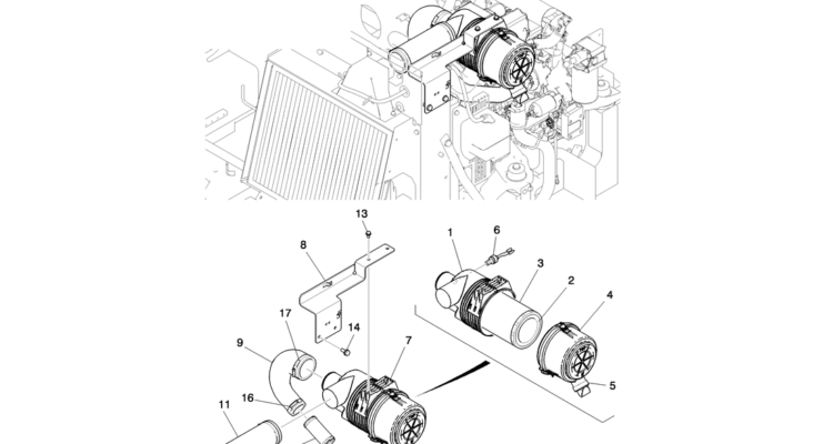 01-010(00) AIR CLEANER ASSEMBLY-Kobelco SK80MSR SK80CS-2 SK80CS-1E SK80 Excavator Parts Number Electronic Catalog EPC Manuals