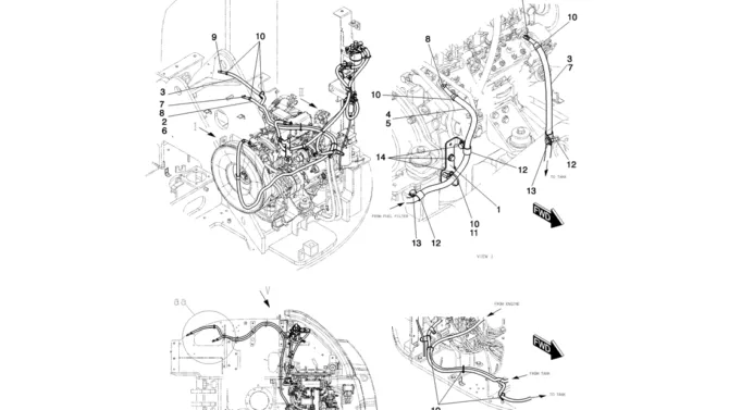 01-012(00) FUEL LINES-Kobelco SK80MSR SK80CS-2 SK80CS-1E SK80 Excavator Parts Number Electronic Catalog EPC Manuals