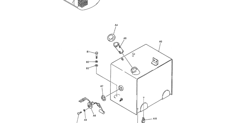 01-014 TANK ASSY, FUEL (PN-YW20P00023F3)-Kobelco SK120LC-5 SK120-V SK120LC-3 Excavator Parts Number Electronic Catalog EPC Manuals