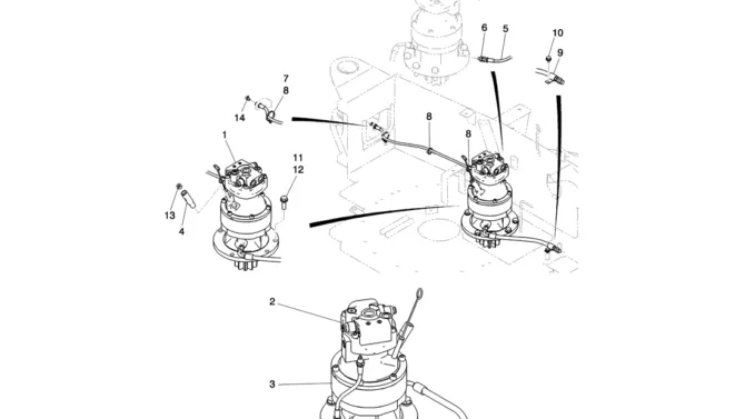 01-016(01) SWING MOTOR INSTALLATION-Kobelco SK80MSR SK80CS-2 SK80CS-1E SK80 Excavator Parts Number Electronic Catalog EPC Manuals