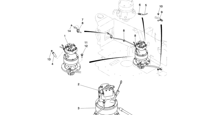 01-016(01) SWING MOTOR INSTALLATION-Kobelco SK80MSR SK80CS-2 SK80CS-1E SK80 Excavator Parts Number Electronic Catalog EPC Manuals
