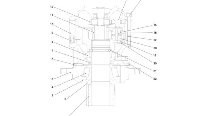 01-016(03) SWING MOTOR INSTALLATION-Kobelco SK80MSR SK80CS-2 SK80CS-1E SK80 Excavator Parts Number Electronic Catalog EPC Manuals