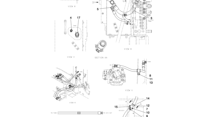 01-025(01) HYDRAULIC LINES, RETURN-Kobelco SK80MSR SK80CS-2 SK80CS-1E SK80 Excavator Parts Number Electronic Catalog EPC Manuals