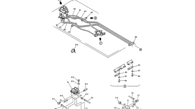 01-028(01) CONTROL LINES, REMOTE (PN-YW06H00002F1)-Kobelco SK120LC-5 SK120-V SK120LC-3 Excavator Parts Number Electronic Catalog EPC Manuals