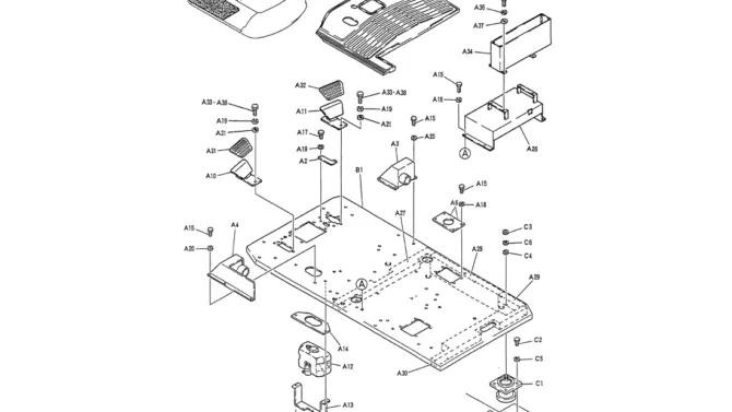 01-029 PLATE ASSY, FLOOR-Kobelco SK120LC-5 SK120-V SK120LC-3 Excavator Parts Number Electronic Catalog EPC Manuals