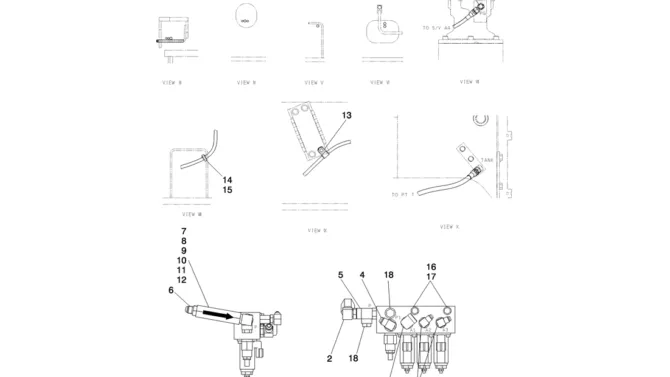 01-029(02) CONTROL LINES, VALVE-Kobelco SK80MSR SK80CS-2 SK80CS-1E SK80 Excavator Parts Number Electronic Catalog EPC Manuals