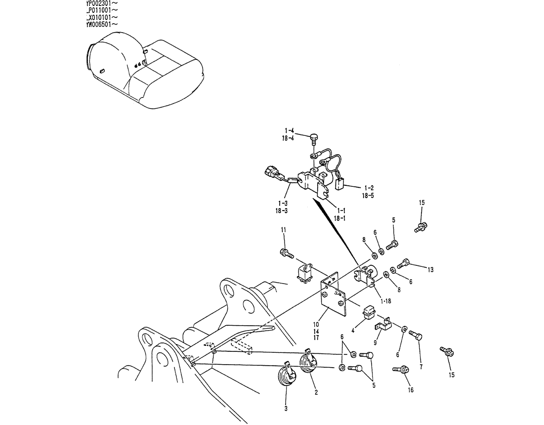 01-049 ELECTRIC ASSY, UPP-Kobelco SK120LC-5 SK120-V SK120LC-3 Excavator Parts Number Electronic Catalog EPC Manuals