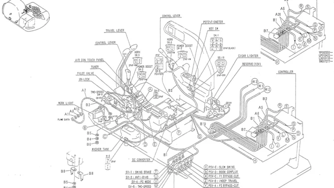 01-051(01) HARNESS ASSY-Kobelco SK120LC-5 SK120-V SK120LC-3 Excavator Parts Number Electronic Catalog EPC Manuals