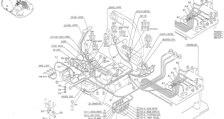 01 051(01) HARNESS ASSY Kobelco SK120LC 5 SK120 V SK120LC 3 Excavator Parts Number Electronic Catalog EPC Manuals