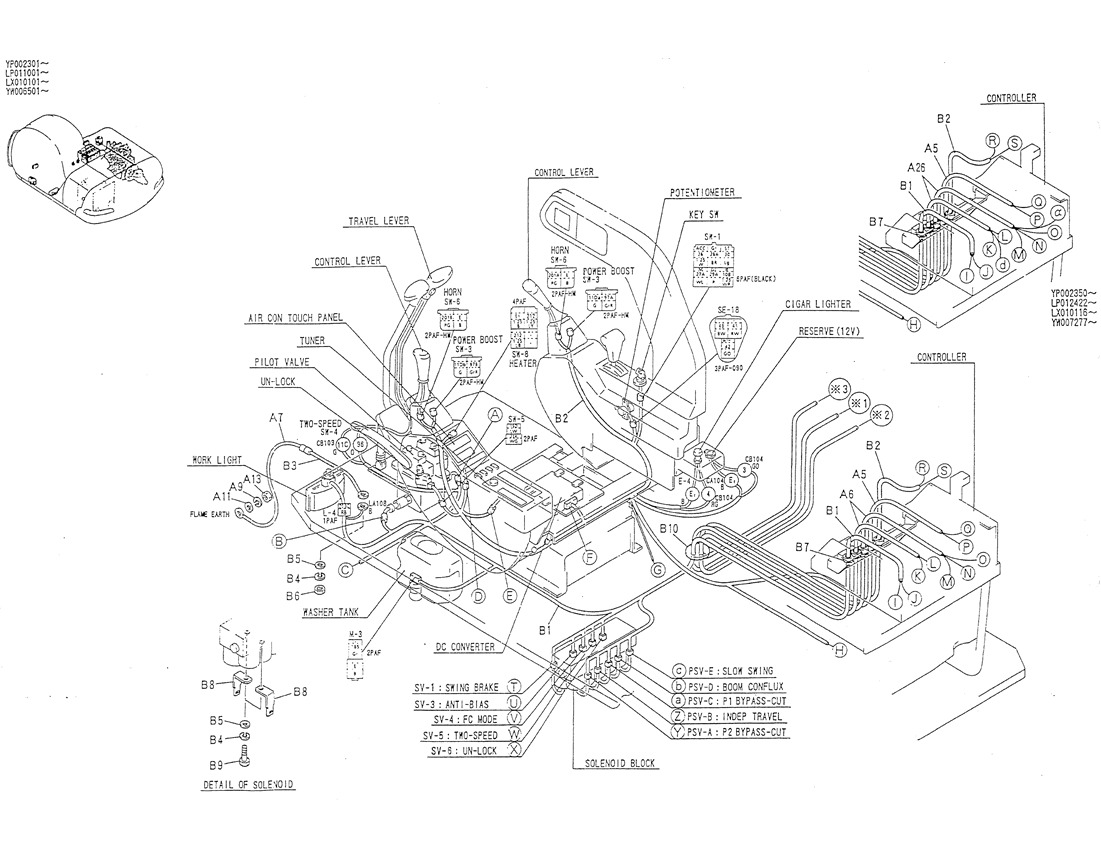 01-051(01) HARNESS ASSY-Kobelco SK120LC-5 SK120-V SK120LC-3 Excavator Parts Number Electronic Catalog EPC Manuals