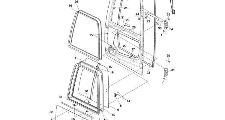 01-062(08) CAB DOOR GLASS -Kobelco SK80MSR SK80CS-2 SK80CS-1E SK80 Excavator Parts Number Electronic Catalog EPC Manuals