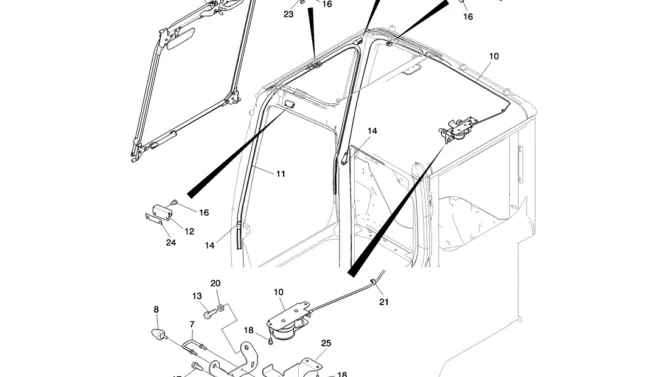 01-062(10) CAB INSTALLATION -Kobelco SK80MSR SK80CS-2 SK80CS-1E SK80 Excavator Parts Number Electronic Catalog EPC Manuals