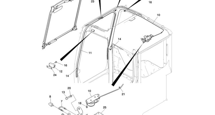 01-062(10) CAB INSTALLATION -Kobelco SK80MSR SK80CS-2 SK80CS-1E SK80 Excavator Parts Number Electronic Catalog EPC Manuals