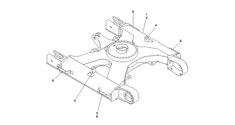02-001(00) FRAME ASSEMBLY, LOW-Kobelco SK80MSR SK80CS-2 SK80CS-1E SK80 Excavator Parts Number Electronic Catalog EPC Manuals