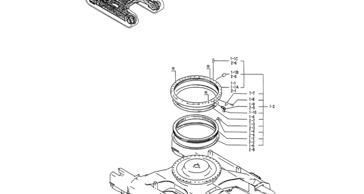 02-003 RING ASSY, SLEWING-Kobelco SK120LC-5 SK120-V SK120LC-3 Excavator Parts Number Electronic Catalog EPC Manuals