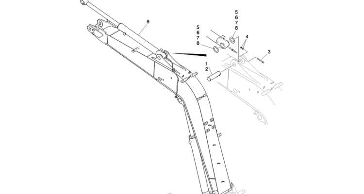 03-015(01) ARM CYLINDER INSTALLATION-Kobelco SK80MSR SK80CS-2 SK80CS-1E SK80 Excavator Parts Number Electronic Catalog EPC Manuals
