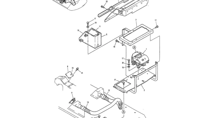 05-007 HEATER ASSY (P/N LP12B00022F1)-Kobelco SK120LC-5 SK120-V SK120LC-3 Excavator Parts Number Electronic Catalog EPC Manuals