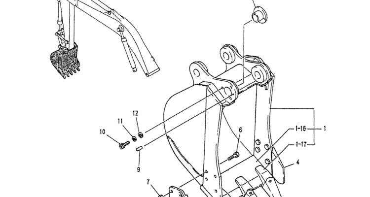 05-018 BUCKET ASSY, 0.27M-Kobelco SK120LC-5 SK120-V SK120LC-3 Excavator Parts Number Electronic Catalog EPC Manuals