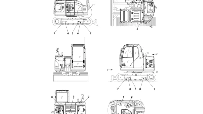 06-001(01) NAME PLATE INSTALLATION-Kobelco SK80MSR SK80CS-2 SK80CS-1E SK80 Excavator Parts Number Electronic Catalog EPC Manuals